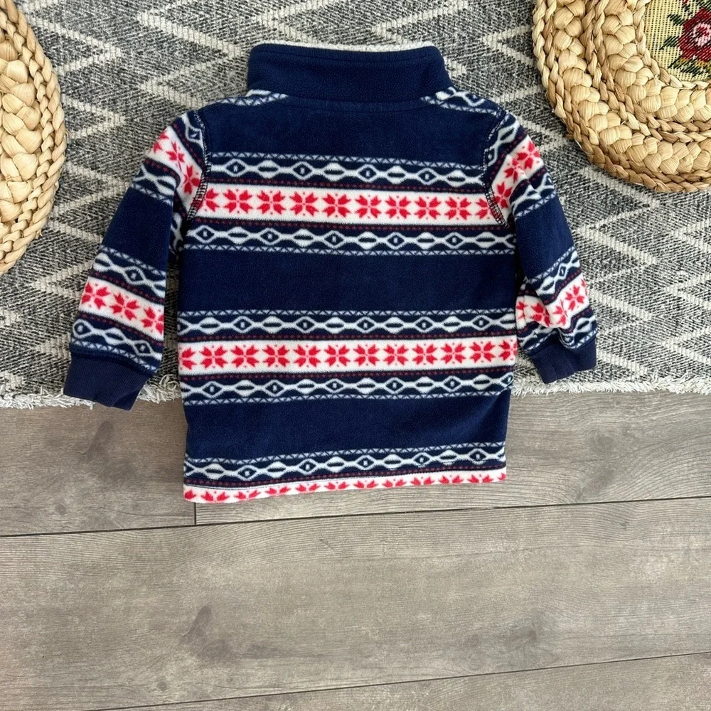 Carter's Baby Boy Winter Aztec Western Holiday Fleece Sweater Pullover 6 Months